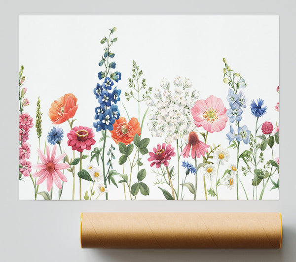 Flowers In The Meadow Giclee Print