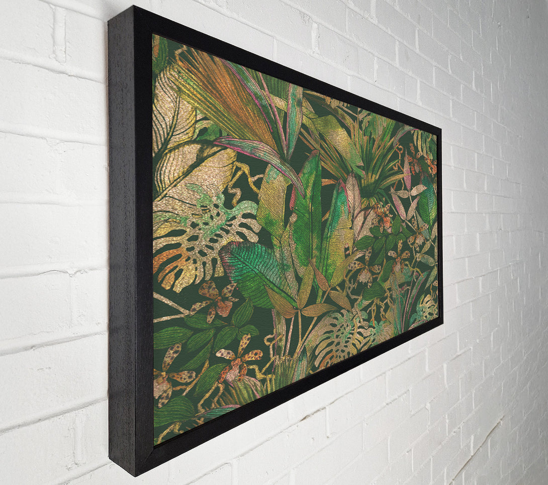  A Canvas Print of Jungle Flowers Canvas Art