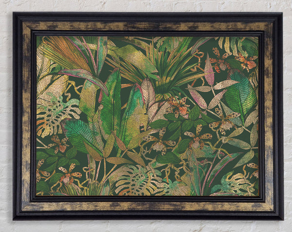 Jungle Flowers Framed Print