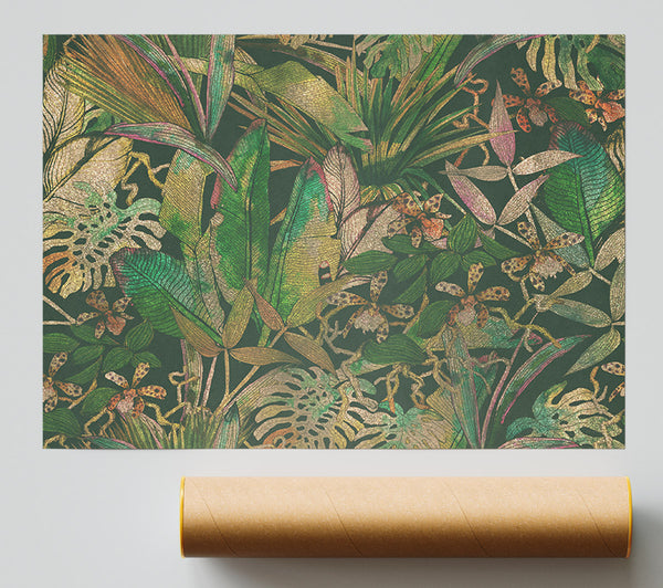 Jungle Flowers Giclee Print