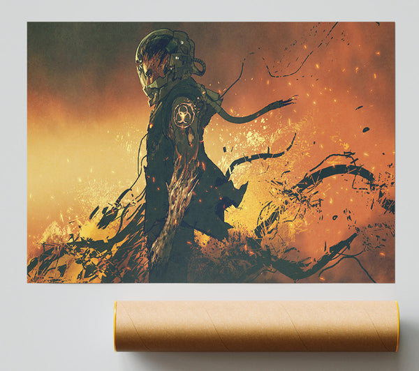 Walking Through The Fire Poster