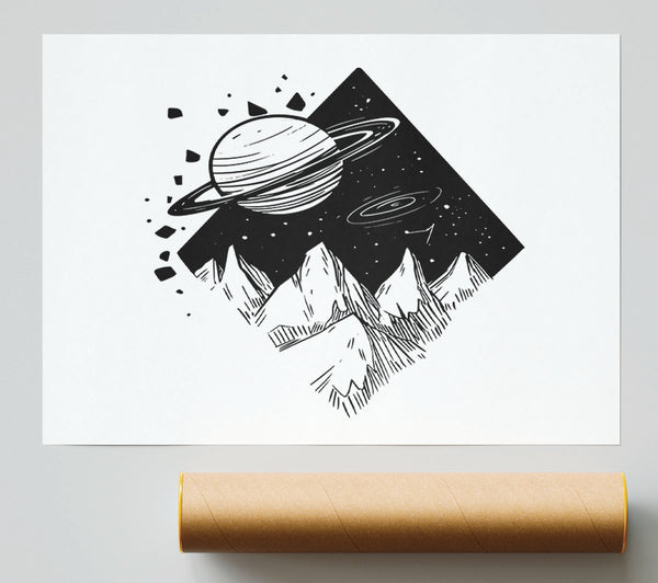 The Diamond Planet Void Print