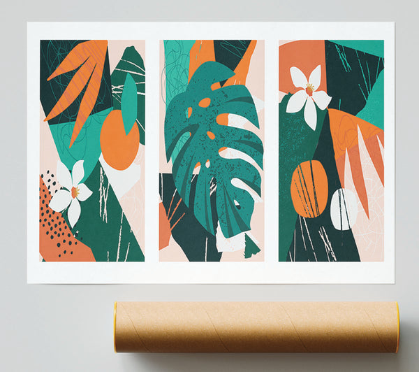 The Modern Cheese Plant Set Print