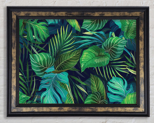 The Jungle Foliage Framed Print