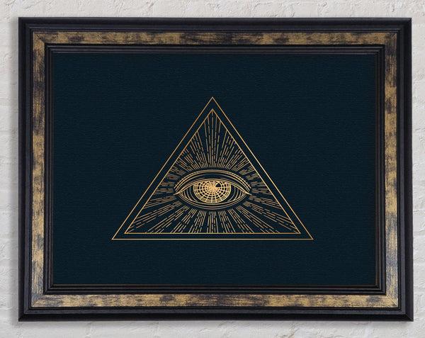 The All Seeing Eye Triangle Framed Print