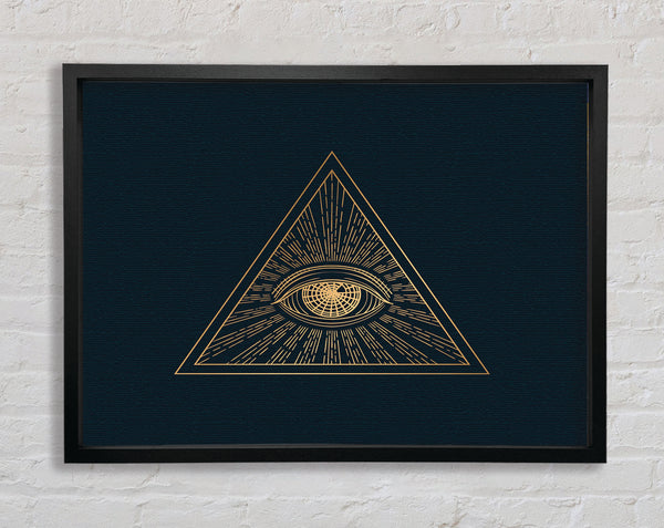 The All Seeing Eye Triangle Framed Print