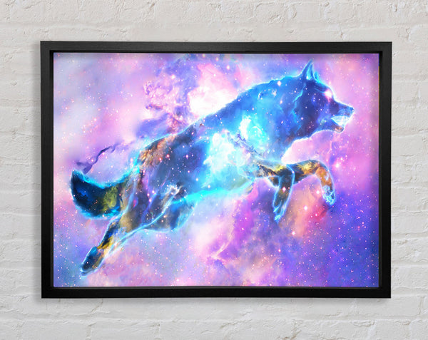 The Space Wolf Framed Print