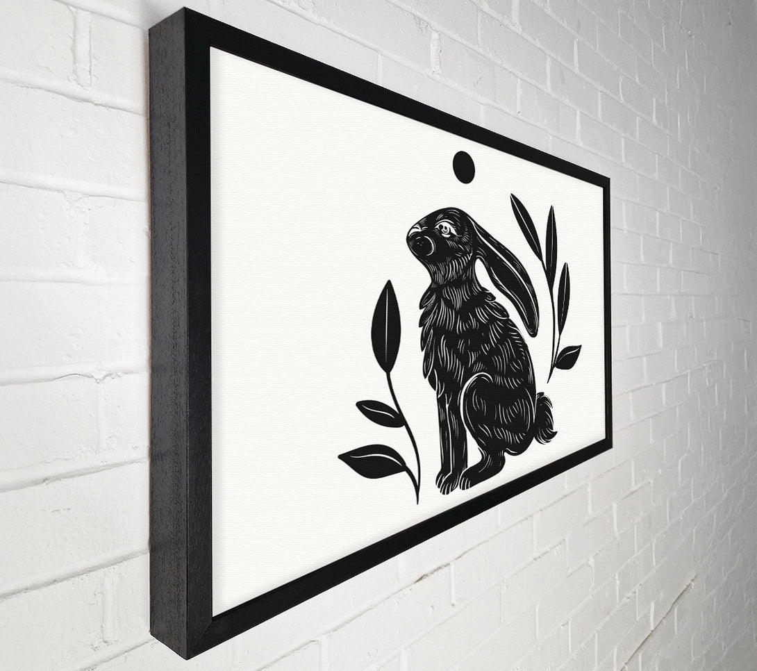  A Canvas Print of Tattoo Bunny Sun Canvas Art