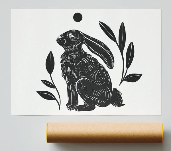 Tattoo Bunny Sun Giclee Print