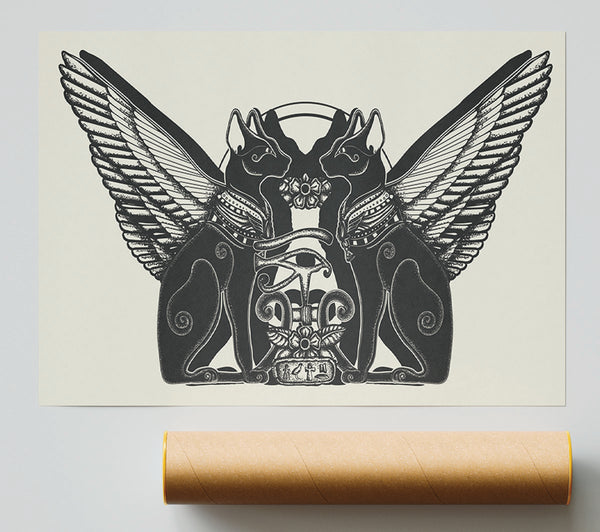 The Cat Gods Print