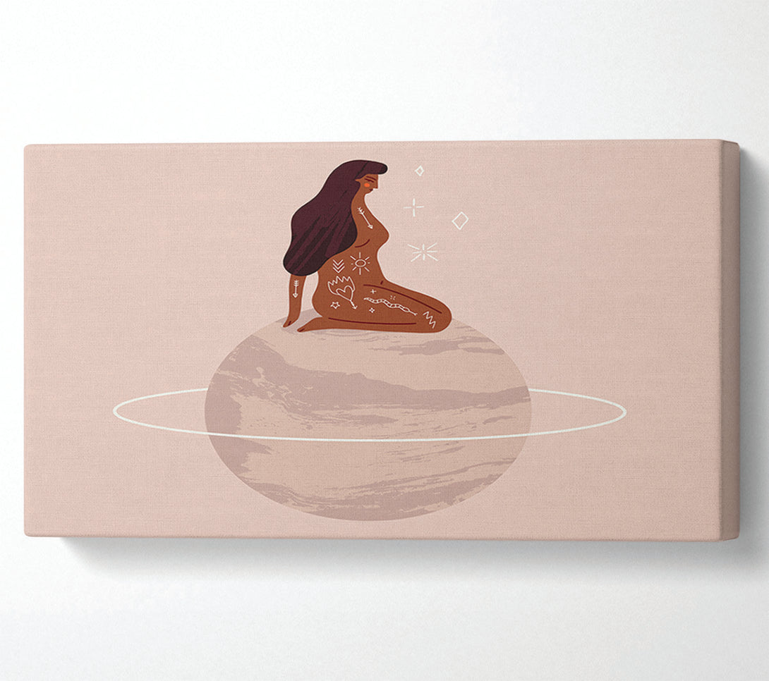  A Canvas Print of The Woman Planet Canvas Print