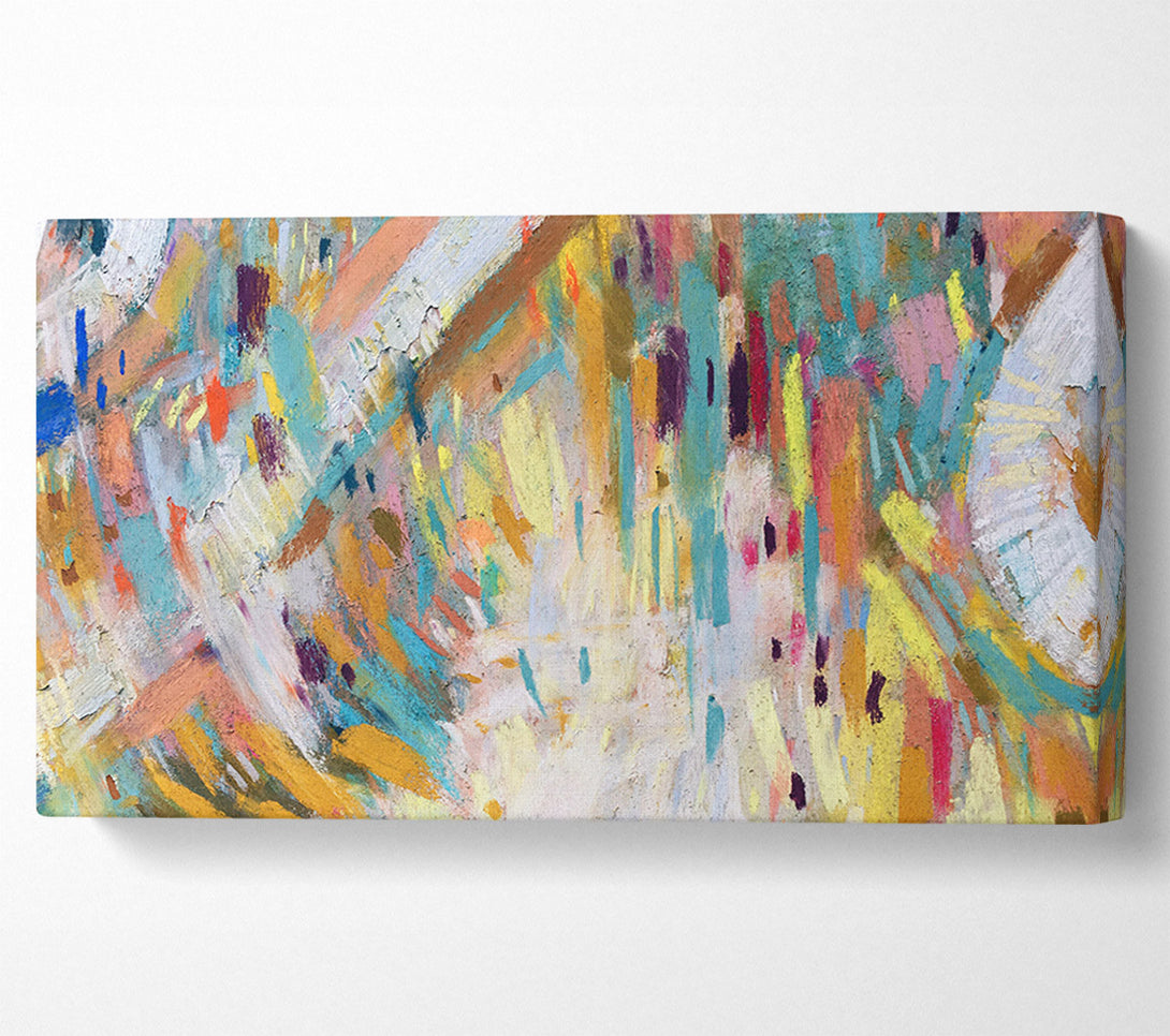  A Canvas Print of Strikes Of Pastels Canvas Wall Art