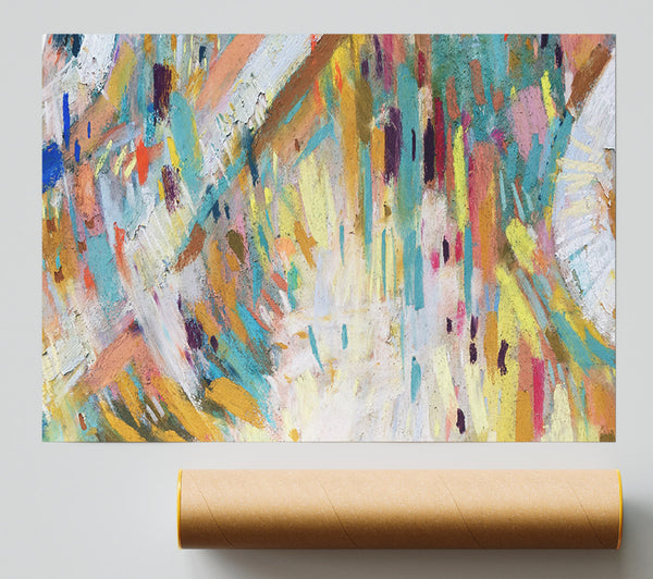 Strikes Of Pastels Giclee Print