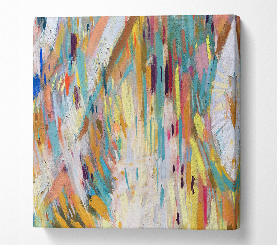  A Canvas Print of Strikes Of Pastels Canvas Wall Art
