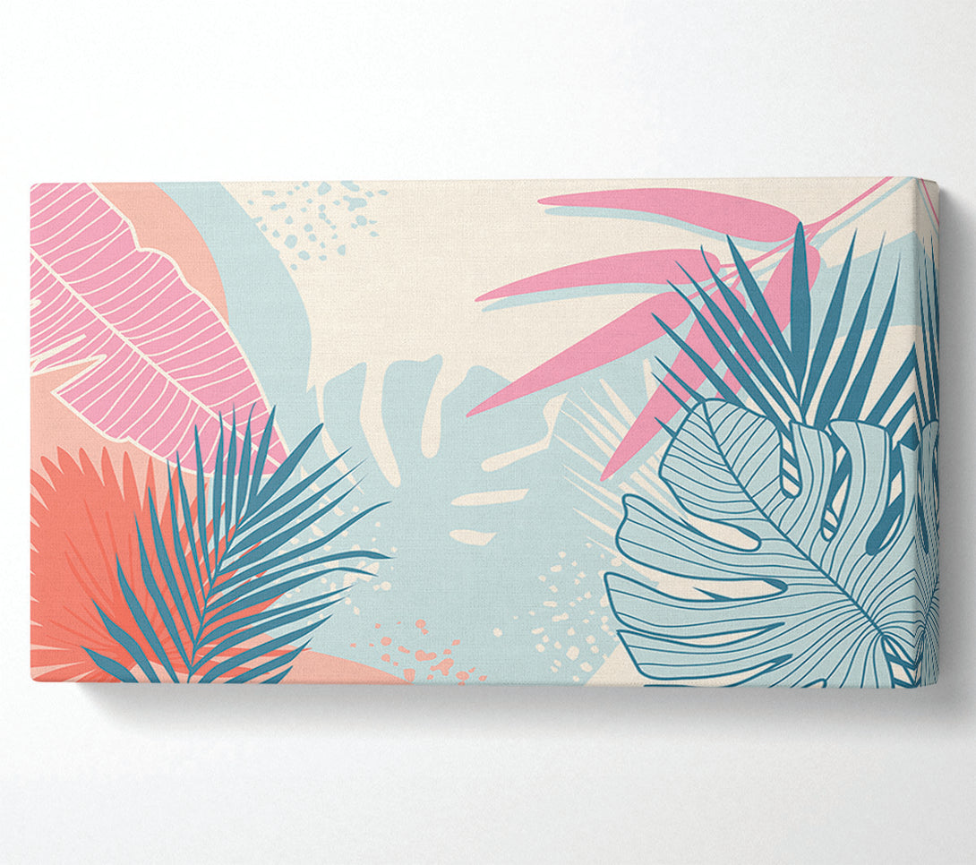  A Canvas Print of Modern Leaf Decor Canvas Art