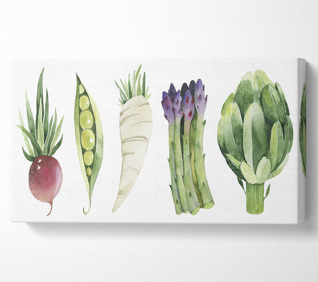  A Canvas Print of Set Of 5 Veg Canvas Print