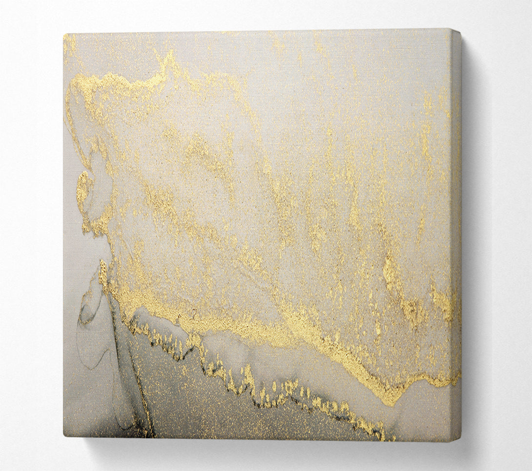  A Canvas Print of The Stone Gold Glitter Canvas Wall Art