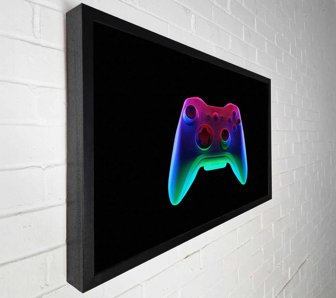 A Canvas Print of The Neon Controller Canvas Wall Art