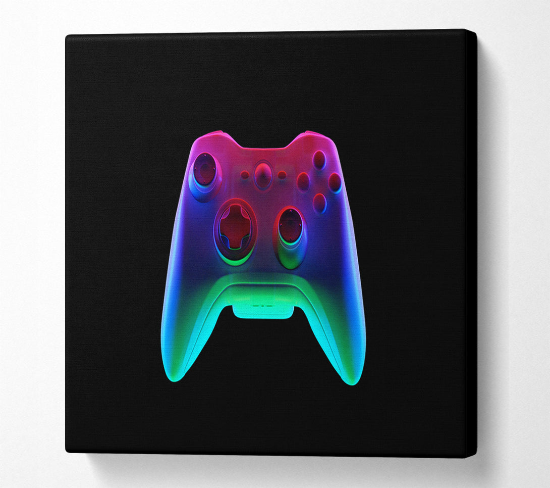  A Canvas Print of The Neon Controller Canvas Wall Art