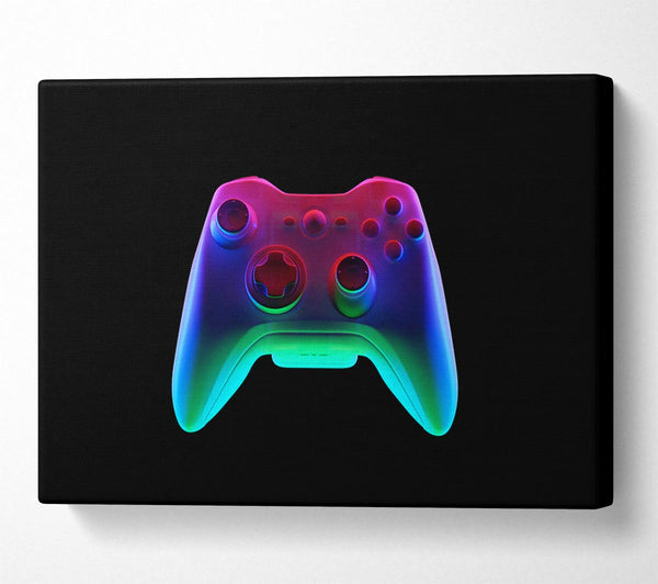  A Canvas Print of The Neon Controller Canvas Wall Art