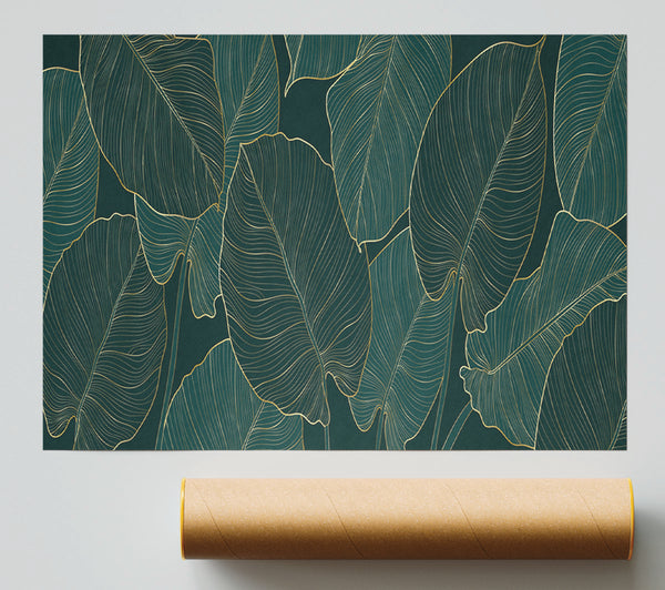 Banana Leaf Greens Print