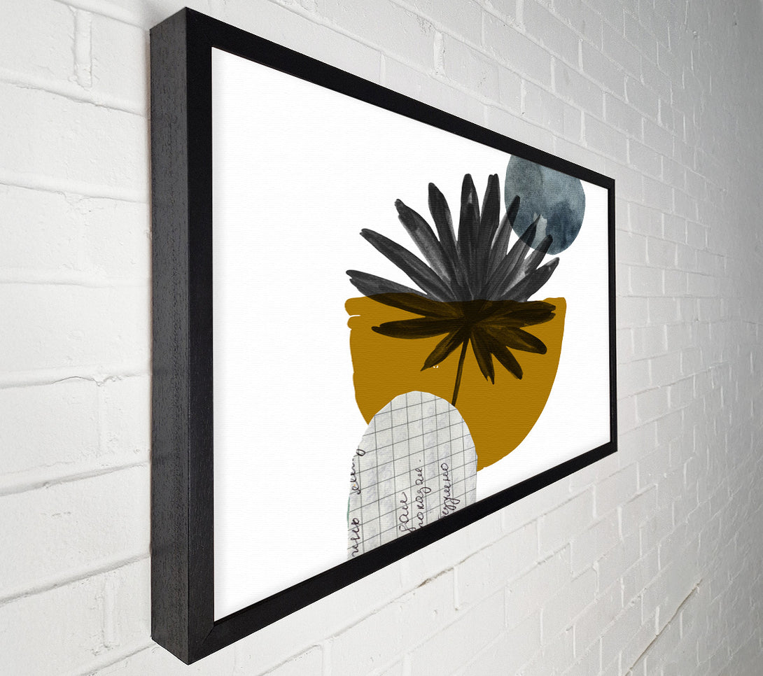  A Canvas Print of Mid Century Modern Branch Shapes Canvas Art