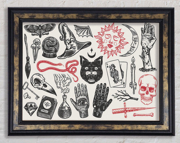 The Witch Starter Pack Framed Print