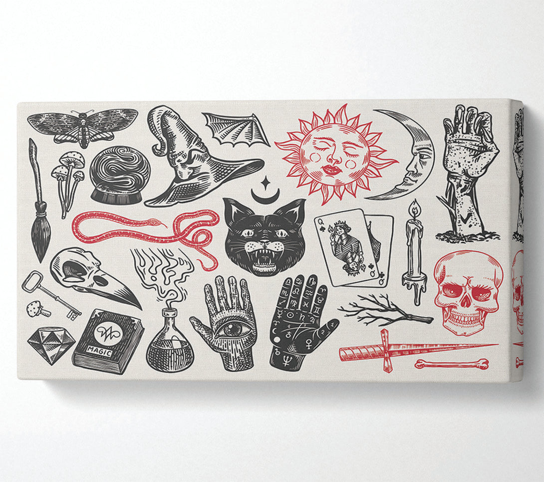  A Canvas Print of The Witch Starter Pack Canvas Wall Art