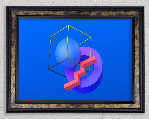 The Cube With A Sphere Framed Print