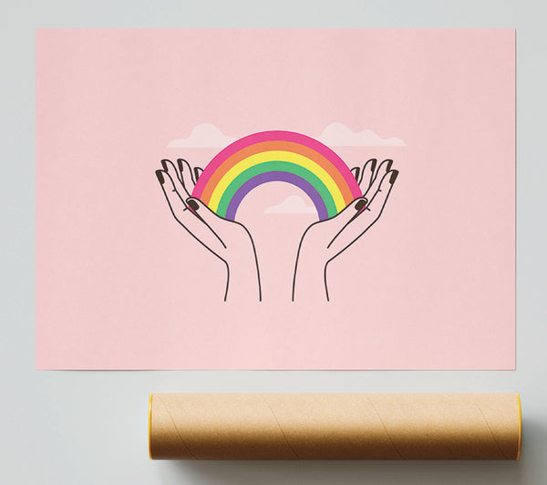 Rainbow In My Hands Giclee Print
