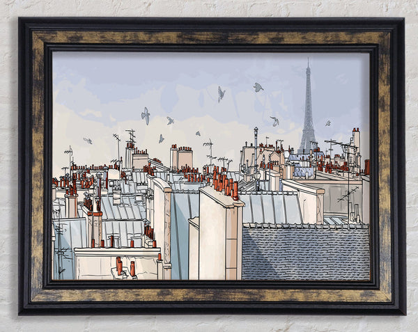 The Busy Streets Of Paris Framed Print