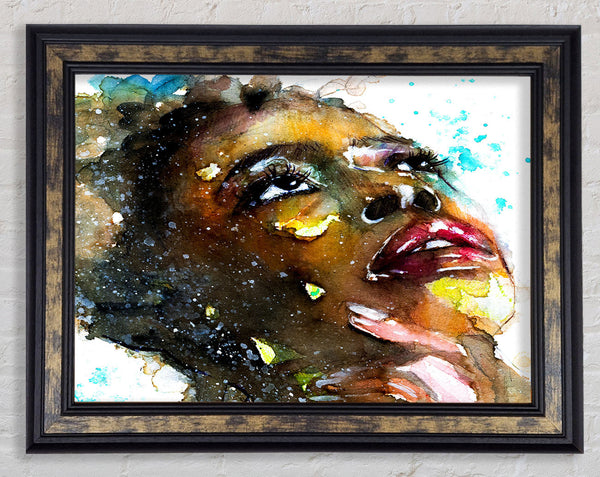 The Ponder Look Framed Print