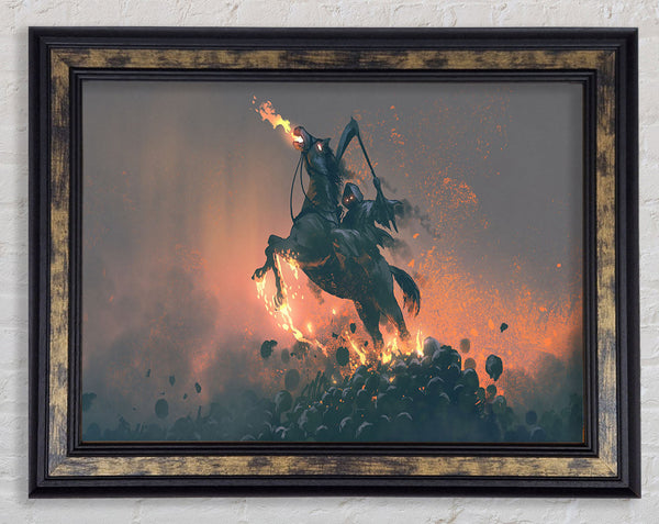 The Hell Raiser Horse Framed Print