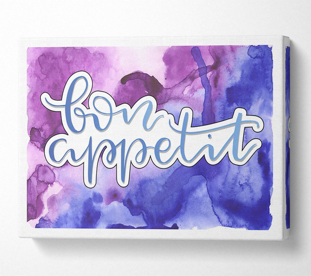  A Canvas Print of Bon Appetit Saying Canvas Art