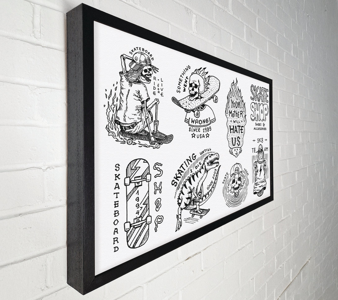  A Canvas Print of The Skate Shop Canvas Print