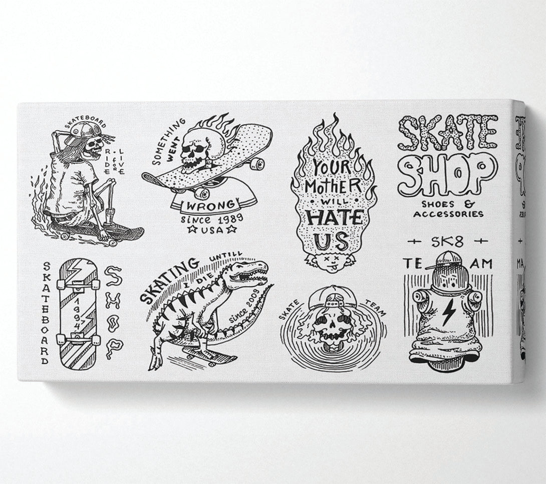 A Canvas Print of The Skate Shop Canvas Print