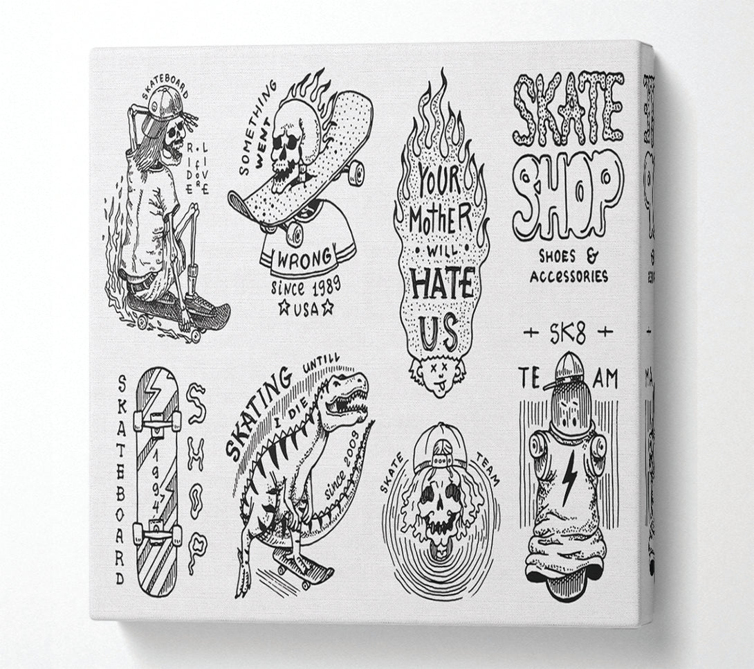  A Canvas Print of The Skate Shop Canvas Print