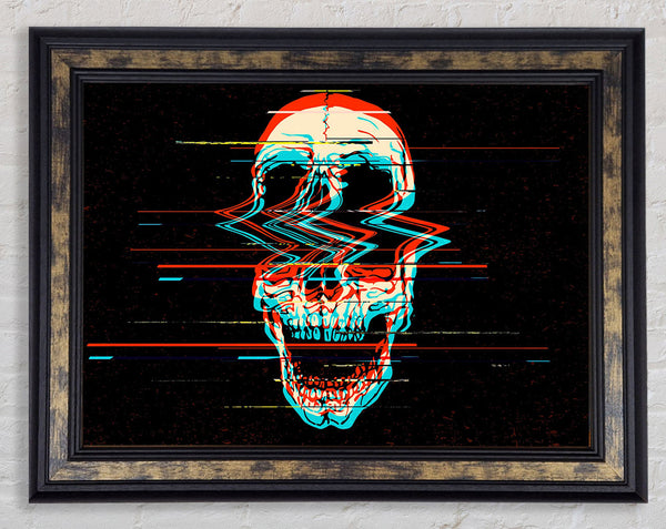 The Fuzzy Skull Framed Print