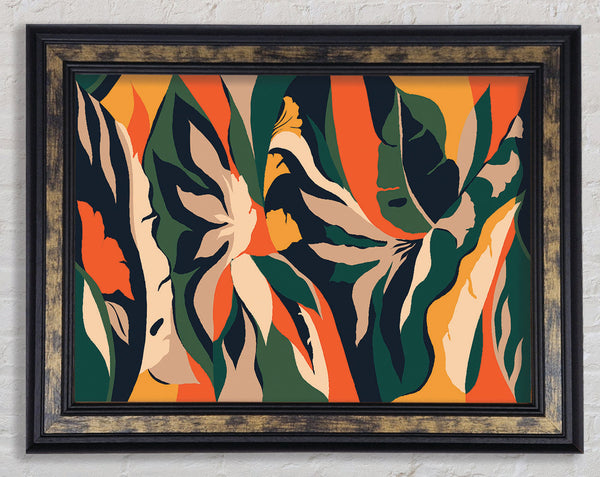 The Flow Of Striped Verge Framed Print