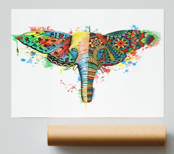 Elephant Ear Butterfly Giclee Print