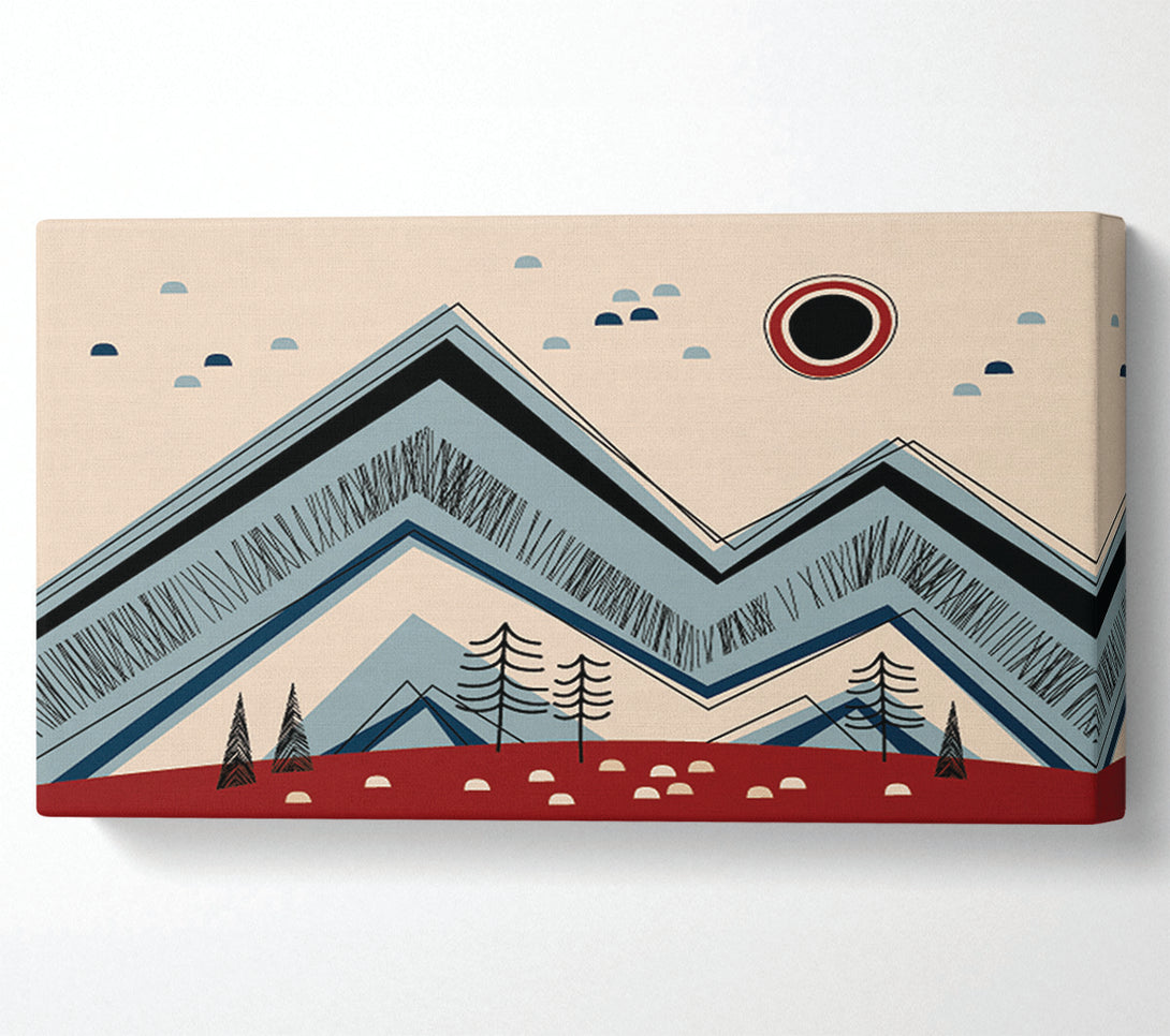  A Canvas Print of Triangle Mountain Sun Rise Canvas Wall Art