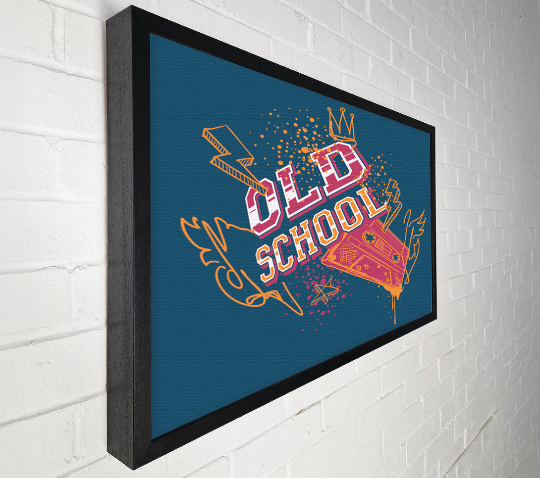  A Canvas Print of Old School Type Canvas Print