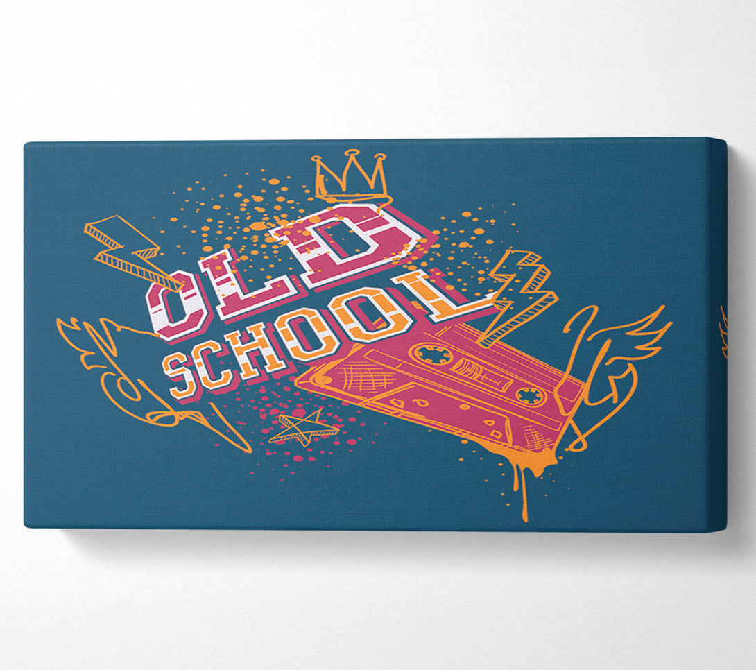  A Canvas Print of Old School Type Canvas Print