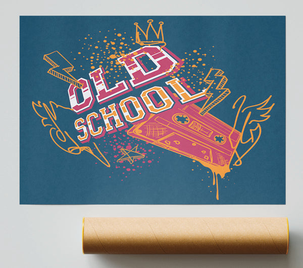 Old School Type Giclee Print