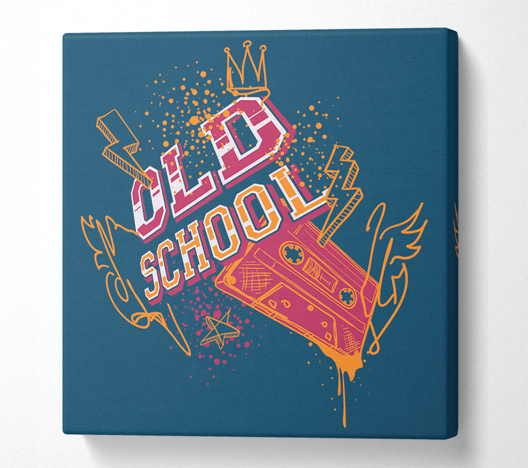  A Canvas Print of Old School Type Canvas Print