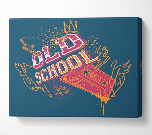  A Canvas Print of Old School Type Canvas Print