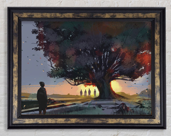 The Huge Tree Walk Framed Print