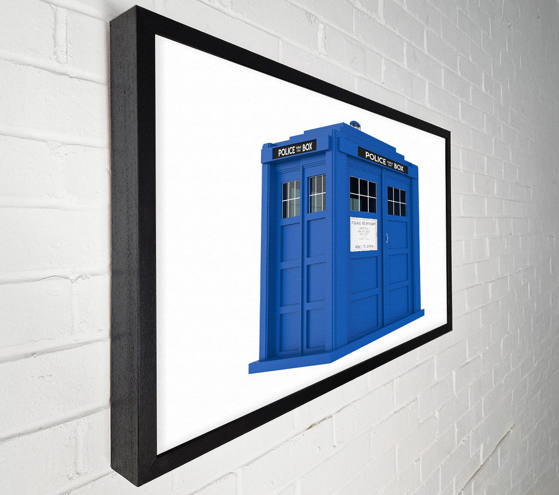  A Canvas Print of The Blue Police Box Britain Canvas Wall Art