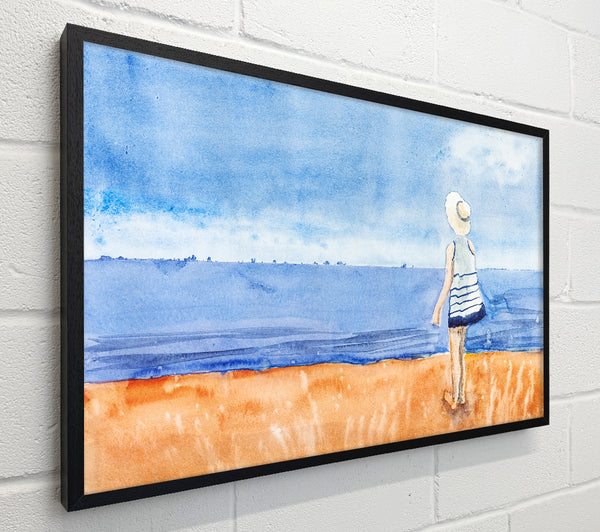 Woman Looking Out To Sea