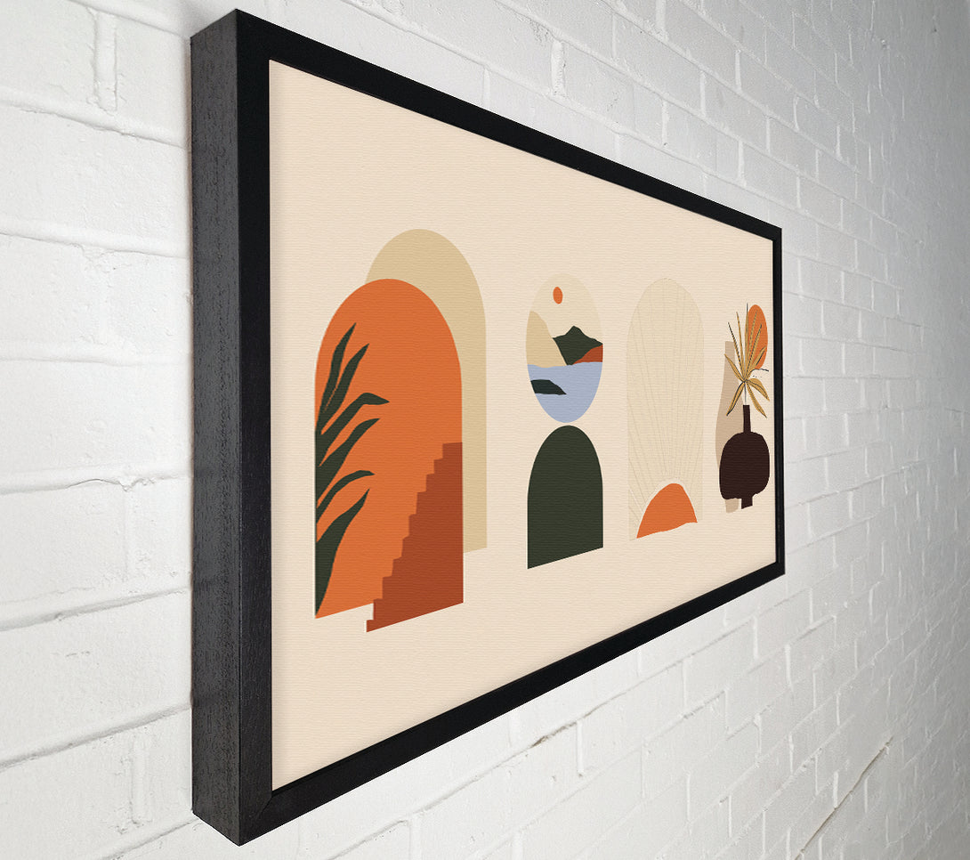  A Canvas Print of Four Bohemian Shapes Canvas Print